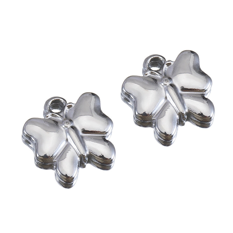 10 PCS/Package 14 * 12mm 304 Stainless Steel Tortoise Dolphin Shell Pendant Jewelry Accessories