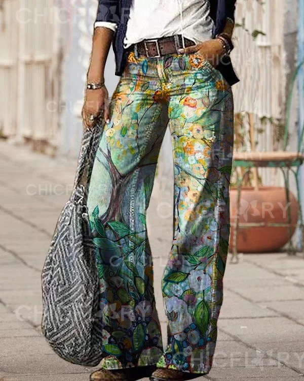 Vintage Floral Lounge Pants