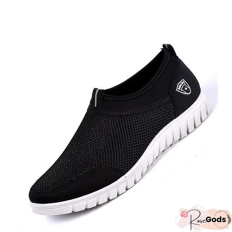 Men's Summer / Fall Sporty / Casual Daily Office & Career Loafers & Slip-Ons Mesh Non-Slipping Wear Proof Black / Blue / Beige