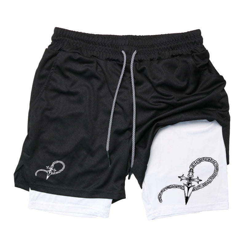 Cross Chain Gym Shorts