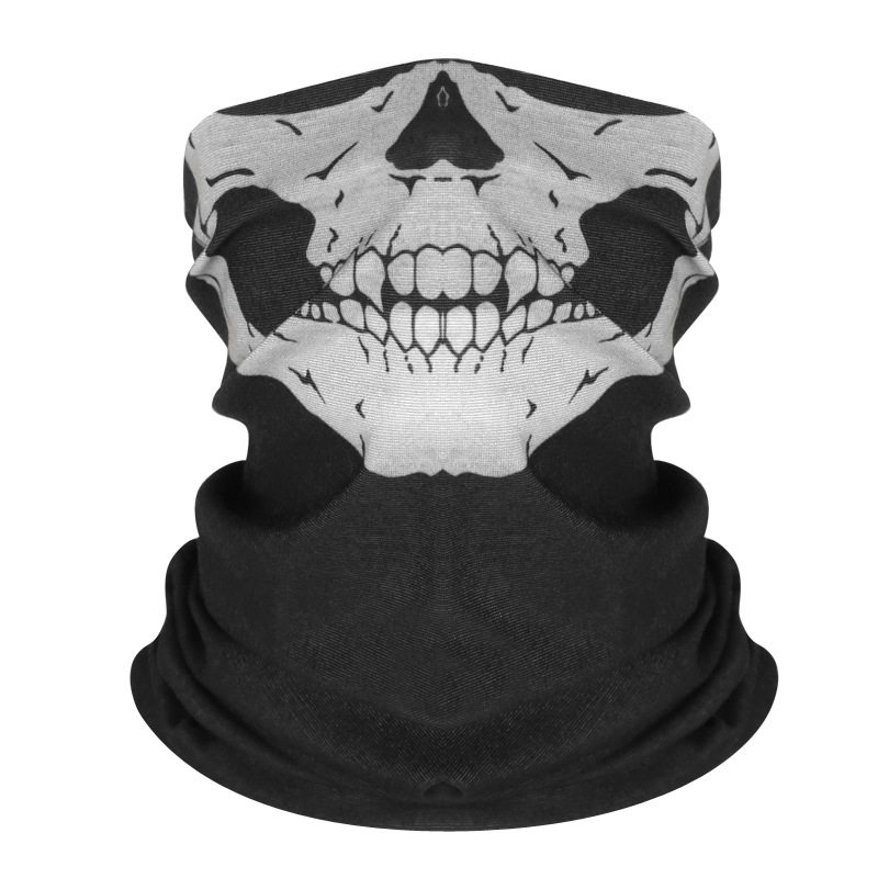 Goth Punk Skull Ice Silk Sunscreen Mask / TECHWEAR CLUB / Techwear