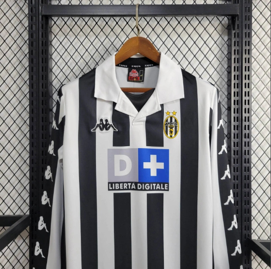 Retro Juventus 1999/2000 Home Long Sleeve Football Shirt Thai Quality