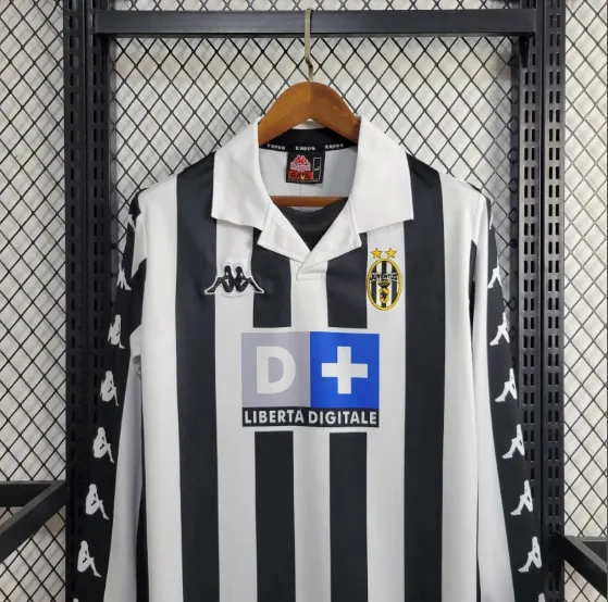 Retro Juventus 1999/2000 Home Long Sleeve Football Shirt Thai Quality