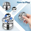 Magnetic Gyroscope Metal Decompression Rotating Toy Mini Indoor Leisure Decompression Artifact Fingertip Gyroscope