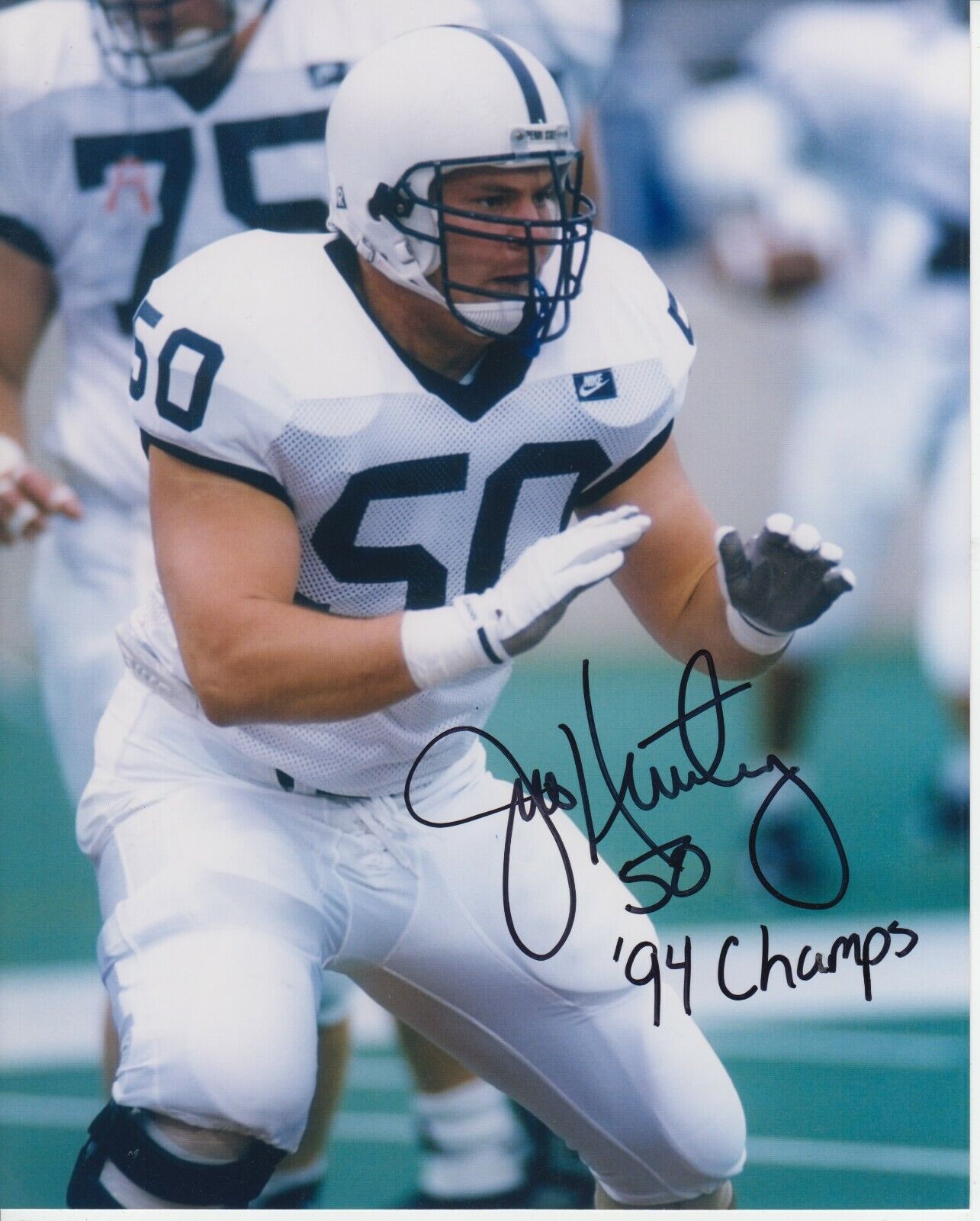 Jeff Hartings #0 8x10 Signed Photo Poster painting w/ COA Penn State Lions -