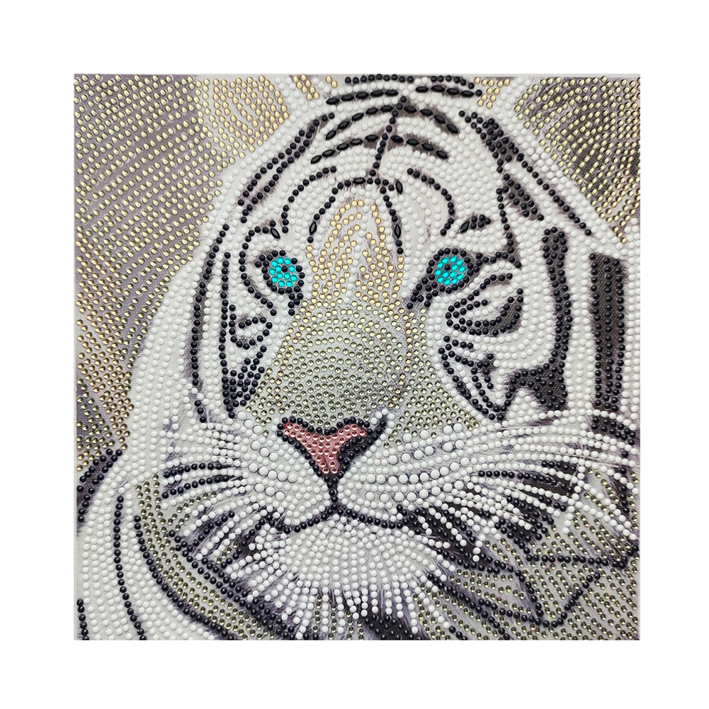 

Tiger - Crystal Special Shaped Diamond Painting - 30*30CM, 501 Original