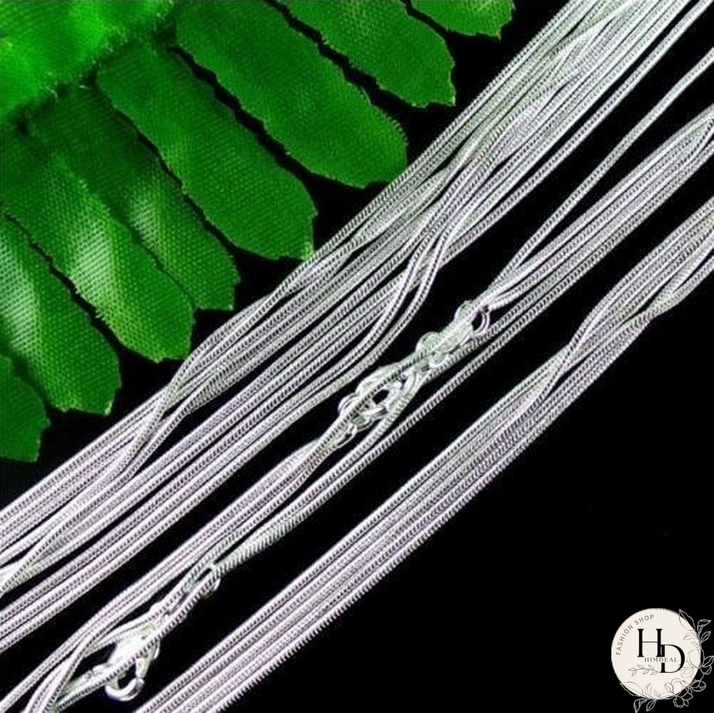 Wholesale Lots 5PCS 925 Sterling Silver Necklace Chains Snake Chain Necklace for Pendants 16""-30""