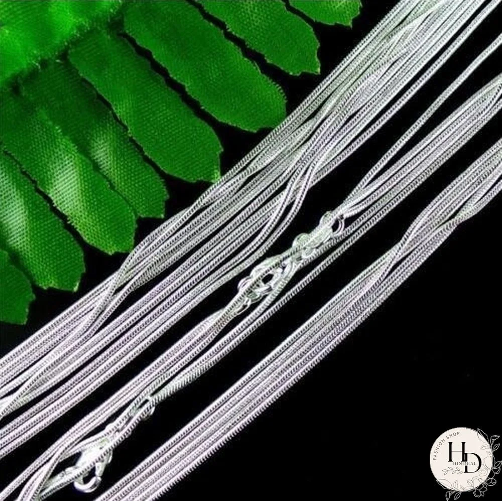 Wholesale Lots 5PCS 925 Sterling Silver Necklace Chains Snake Chain Necklace for Pendants 16""-30""