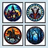 Promotion 4Pcs/set Diamond Painting-DIY Full Round Drill Halloween(30*30 CM)