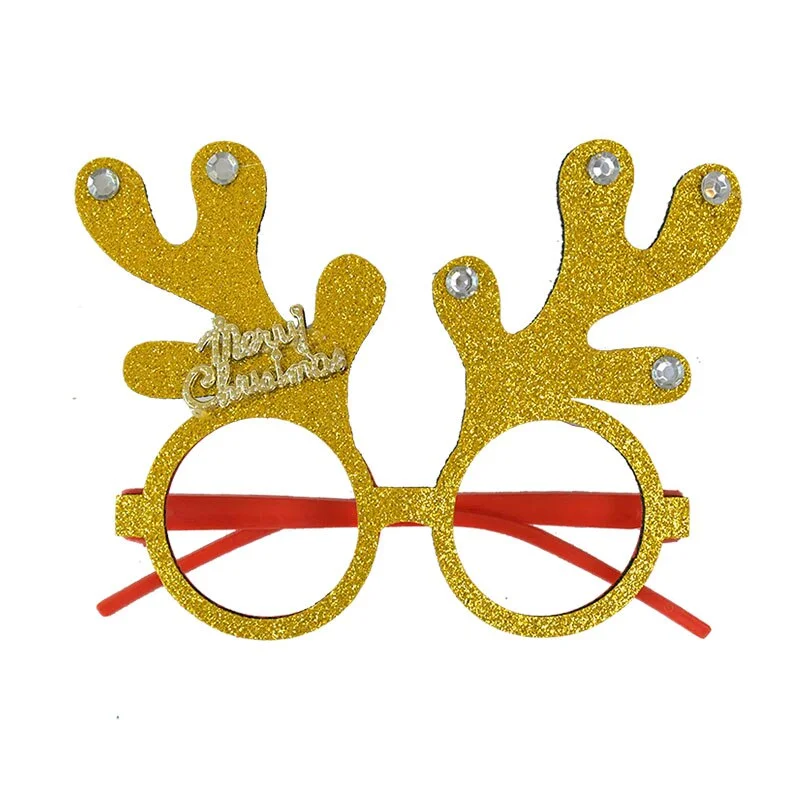 2022 Merry Christmas Glasses Santa Claus Snowman Christmas Decorations For Home Xmas Natal Navidad Decor New Year Kids Gifts