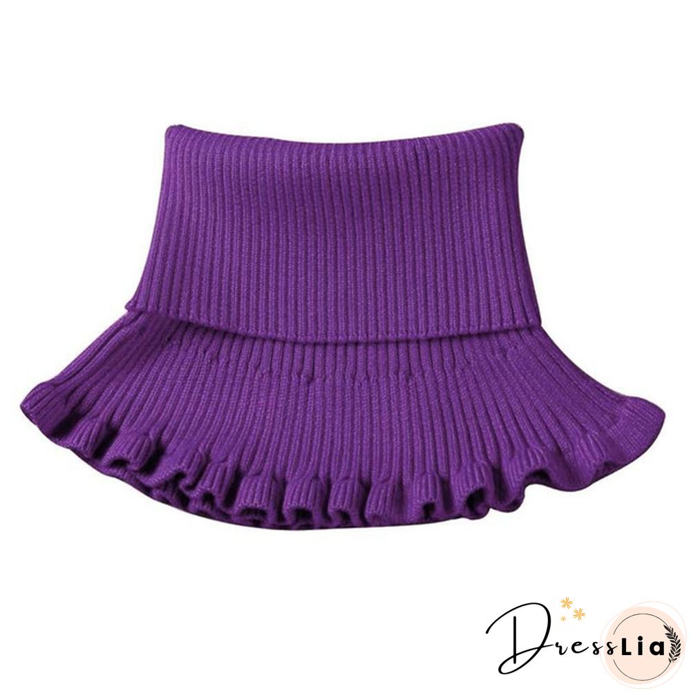 New Girl Ladies Women Fashion Knitted Detachable Fake Collar Scarf For Shirt Fake Collars