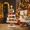 Wooden Special Shaped Christmas Sign Desktop Diamond Art Kits for Home Office