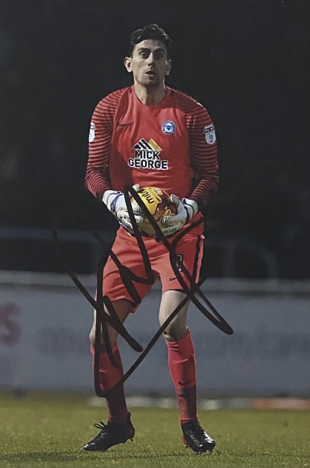 Luke McGee Genuine Hand Signed Peterborough United 6X4 Photo Poster painting