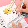 (US Only)6pcs Cartoon Animal Pattern 2D/Flat DIY Diamond Painting Ruler Bookmark Set