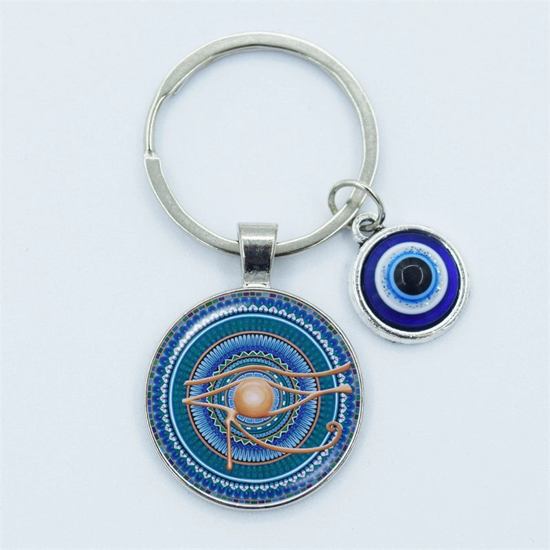 Vintage Style Minimalist Devil’s Eye Zinc Alloy Unisex Bag Pendant Keychain