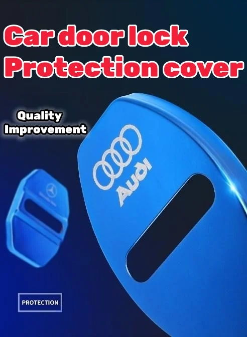 Stainless steel car door lock protection cover anti-rust decorative cover（4PCS）