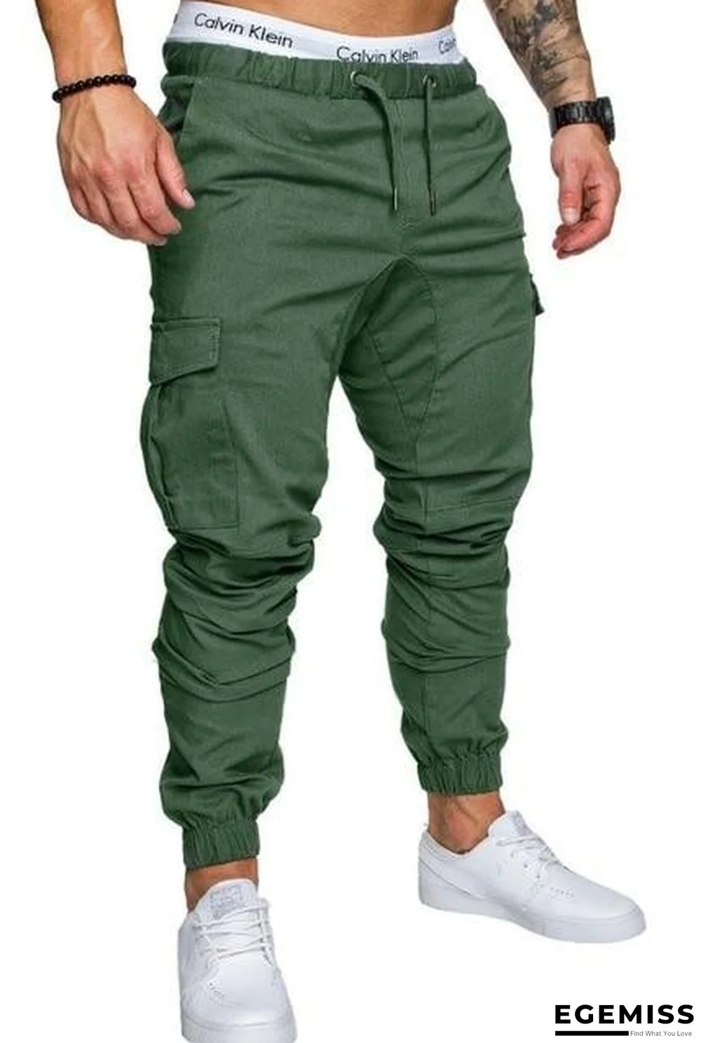 Men Casual Joggers Solid Color Pants Cotton Elastic Long Trousers pantalon homme Military Army Cargo Pants | EGEMISS