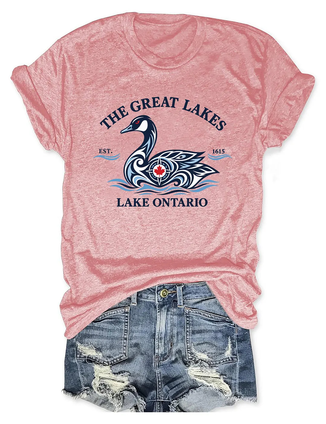 The Great Lakes Lake Ontario Loon Bird T-shirt