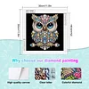 Eule 5d DIY Sonderform Teilbohrer Dimond Gemälde Wanddekoration 30x30cm