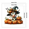 Halloween Pumpkin Cow-14CT Counted Cross Stitch 40*40cm/15.75*15.75in