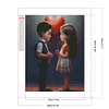 Diamond Painting -DIY Full Square Drill Valentines Day Couple(35x45cm)