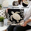 (25x25cm)DIY Pearl Painting Framed Handmade Pearl Material Art Kit Living Room Decor