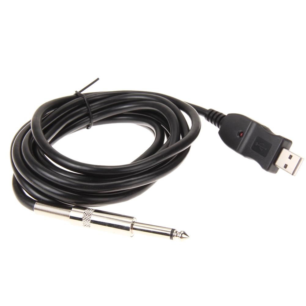 

Guitar Bass 1/4\\\ \\\ 6.3mm To USB Link Connection Instrument Cable Adapter, 501 Original