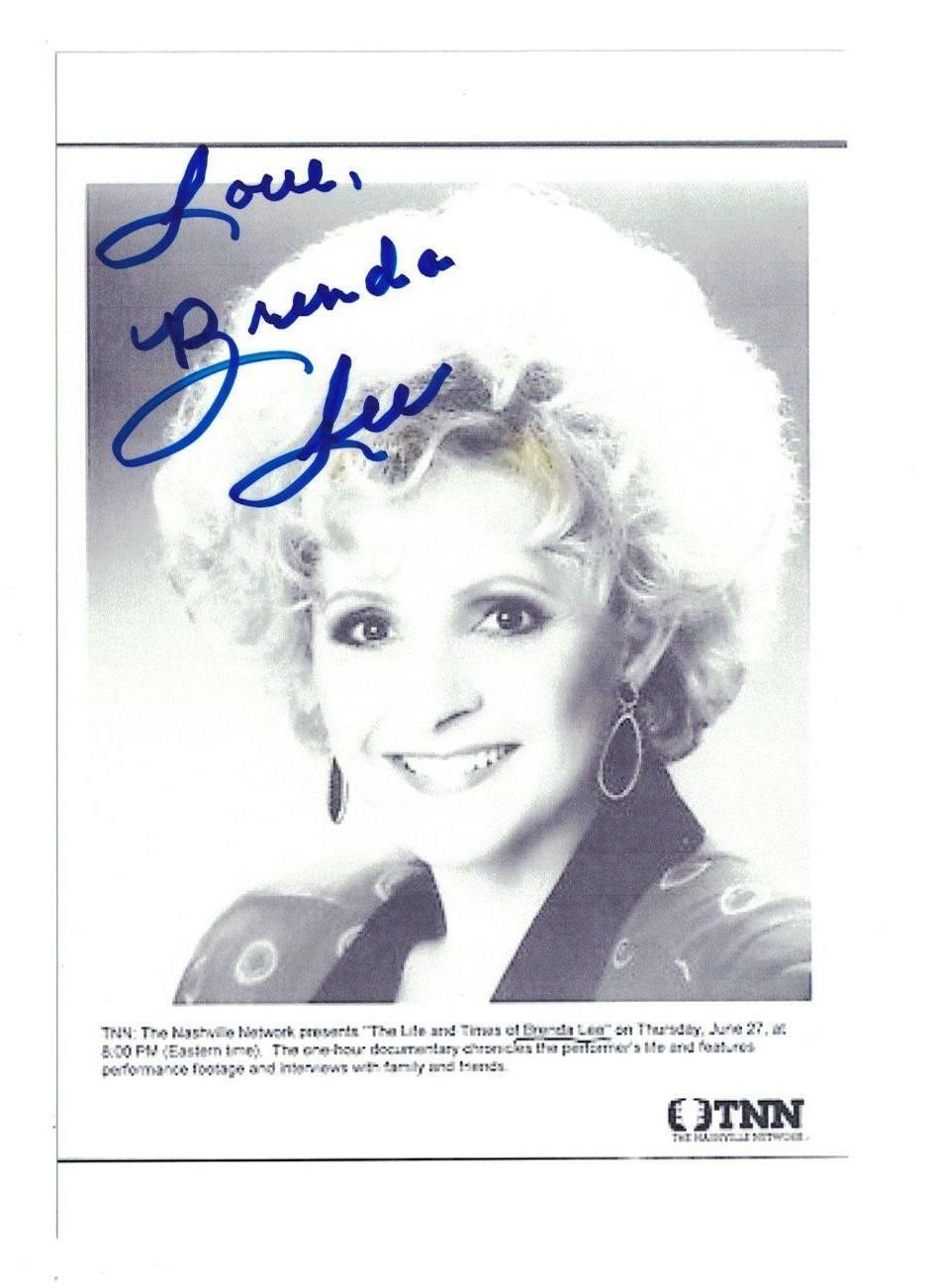 Brenda Lee Signed Autographed 4 x 6 Photo Poster painting Singer