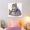 Peter Rabbit Partial Stamped Cross Stitch Kit 14CT 2 Strands 25x23cm DIY Embroidery Needlepoint