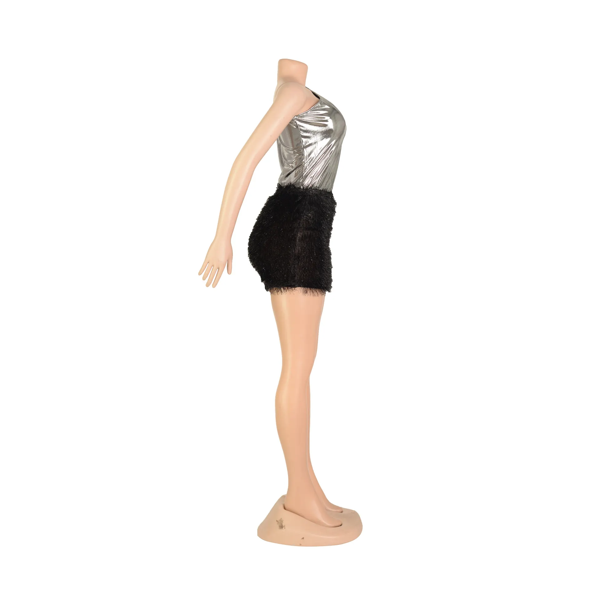 Women Clothing Skirt Set Jumpsuit Glossy Sexy Skirt Two Piece Set