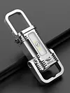COB+LED Mini Keychain Flashlight USB Rechargeable for Camping Fishing Walking