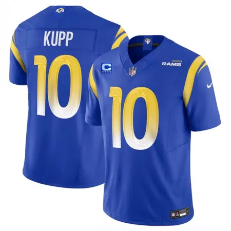 Men's Los Angeles Rams #10 Cooper Kupp Blue 2023 F.U.S.E. With  4-Star C Patch Vapor Untouchable Limited Stitched Football Jersey