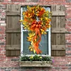 🔥HOT SALE 🍁French Berries orange brown swag wreath-mysite-Adracos