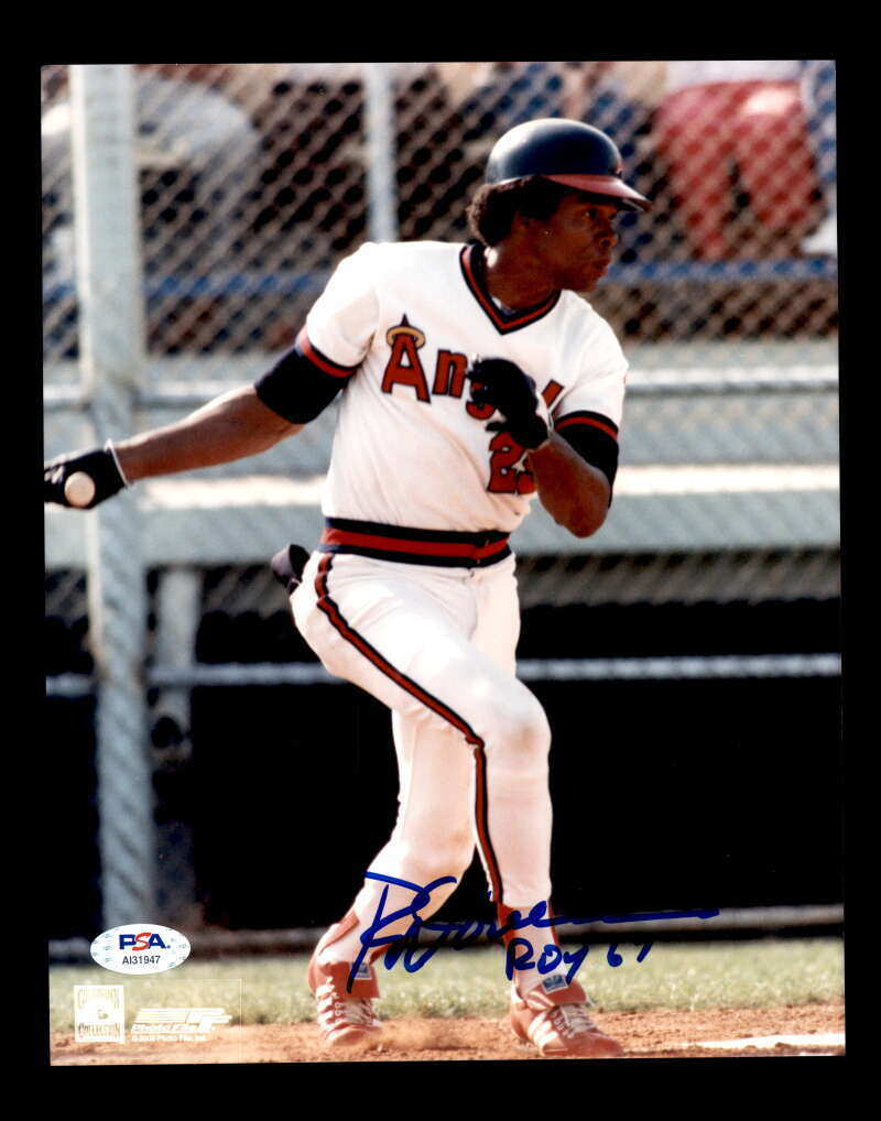 Rod Carew PSA DNA Coa Hand Signed 8x10 ROY 77 Photo Poster painting Autograph