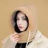 💯Chapeau thermique &eacute;paissi doubl&eacute; en peluche avec masque facial pour hommes et femmes
