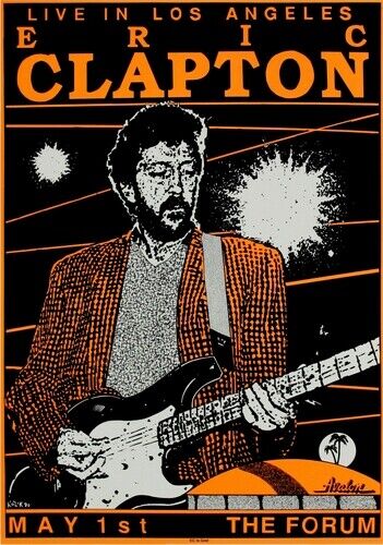 ERIC CLAPTON POSTER - LA TOUR - Photo Poster painting POSTER INSERT -  POSTAGE!