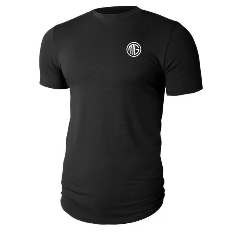 Slim fit T Shirt Men Slim Fit Tees Men Gyms T-Shirts Bodybuilding Tops Fitness Clothing O-Neck Short Sleeve T Shirt