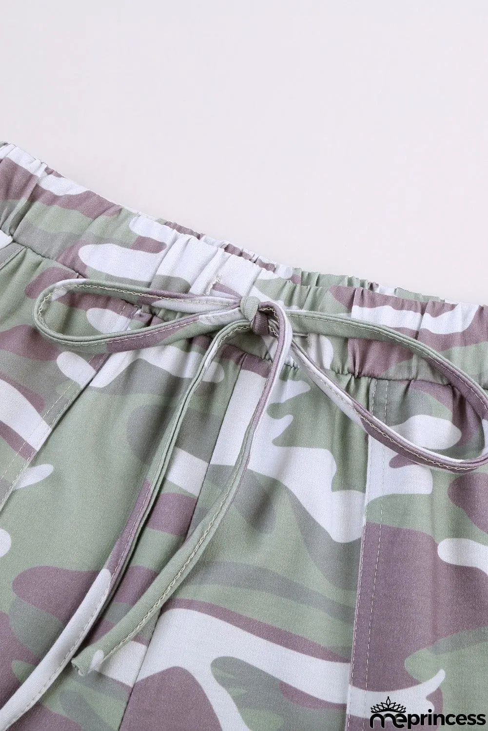 Women's Gray Camouflage Casual Sports Joggers