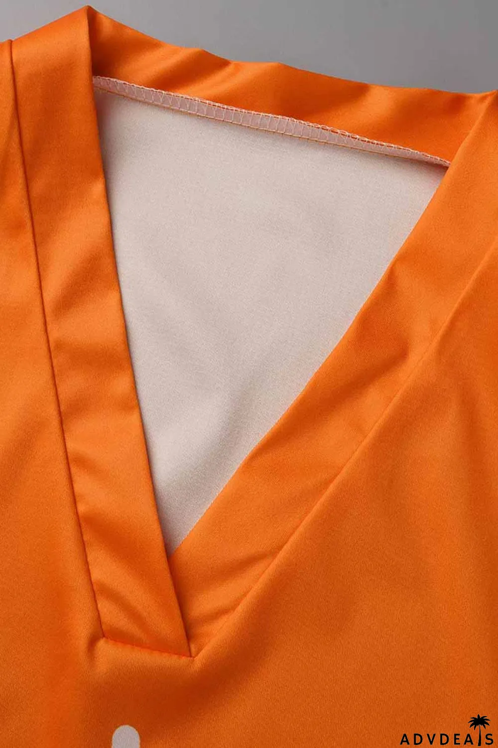 Yellow Fashion Casual Print Split Joint V Neck Sleeveless Dress