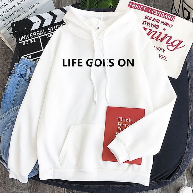 방탄소년단 Life Goes On Candy Color Hoodie