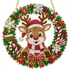Diamond Painting Kit Christmas Reindeer Wreath 9.45x9.45in