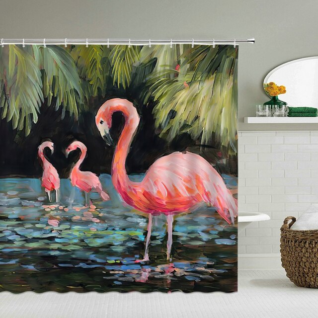 

Shower Curtain – Pink Flamingo-180*180cm, 501 Original