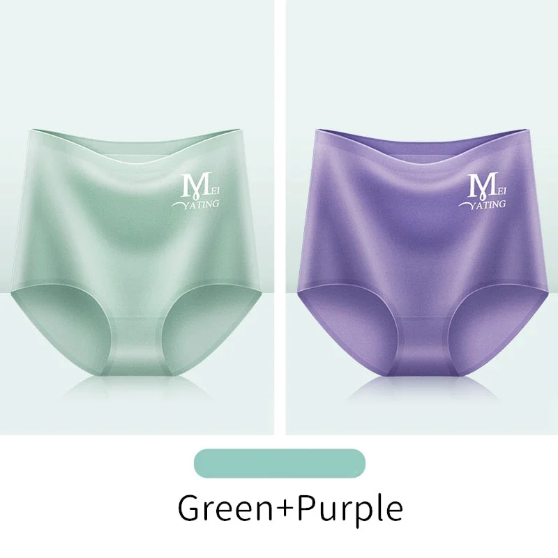 Seamless Panties for Women High Waist Panties Sexy Underwear Girls Briefs Female Breathable Soft Underpants Thin