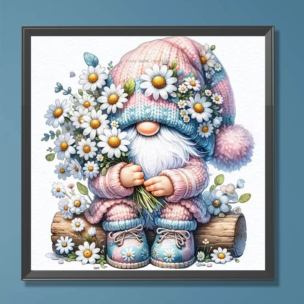 Diamond Painting - Full Round Drill - Easter Gnome(Canvas|30*30cm)