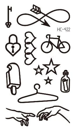 Waterproof Temporary Tattoo Stickers Chinese Character Win Every Exam Small Size Tatto Flash Tatoo Fake Tattoos for Man Women