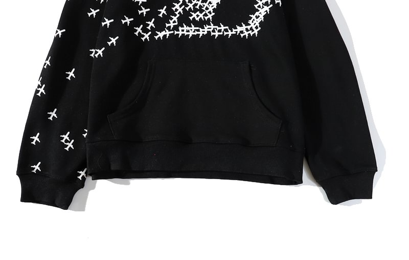 Louis Vuitton 2020 Planes Printed Hoodie - Black Sweatshirts