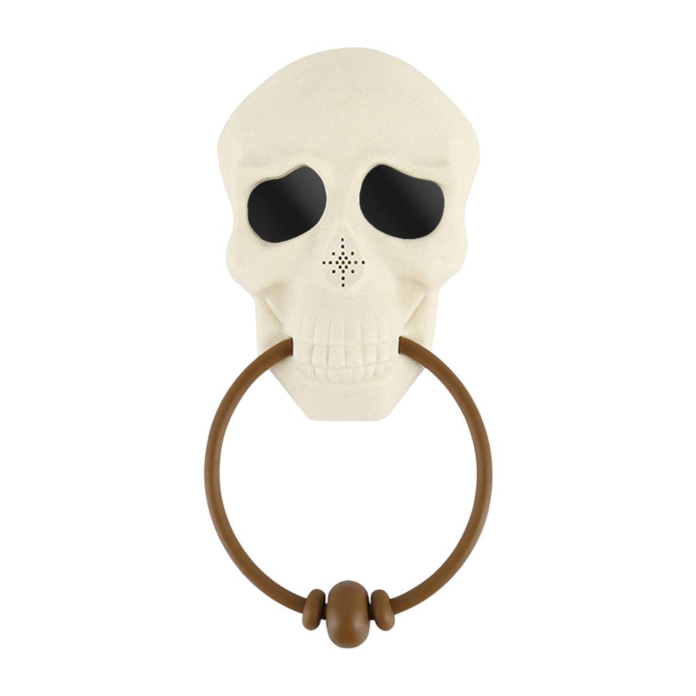 

Halloween 3D Skull LED Light Eyeball Talking Scary Sound Doorbell Door Ring, 501 Original