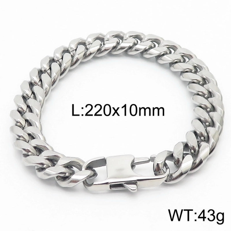 Minimalist Solid Color Titanium Steel Unisex Bracelets