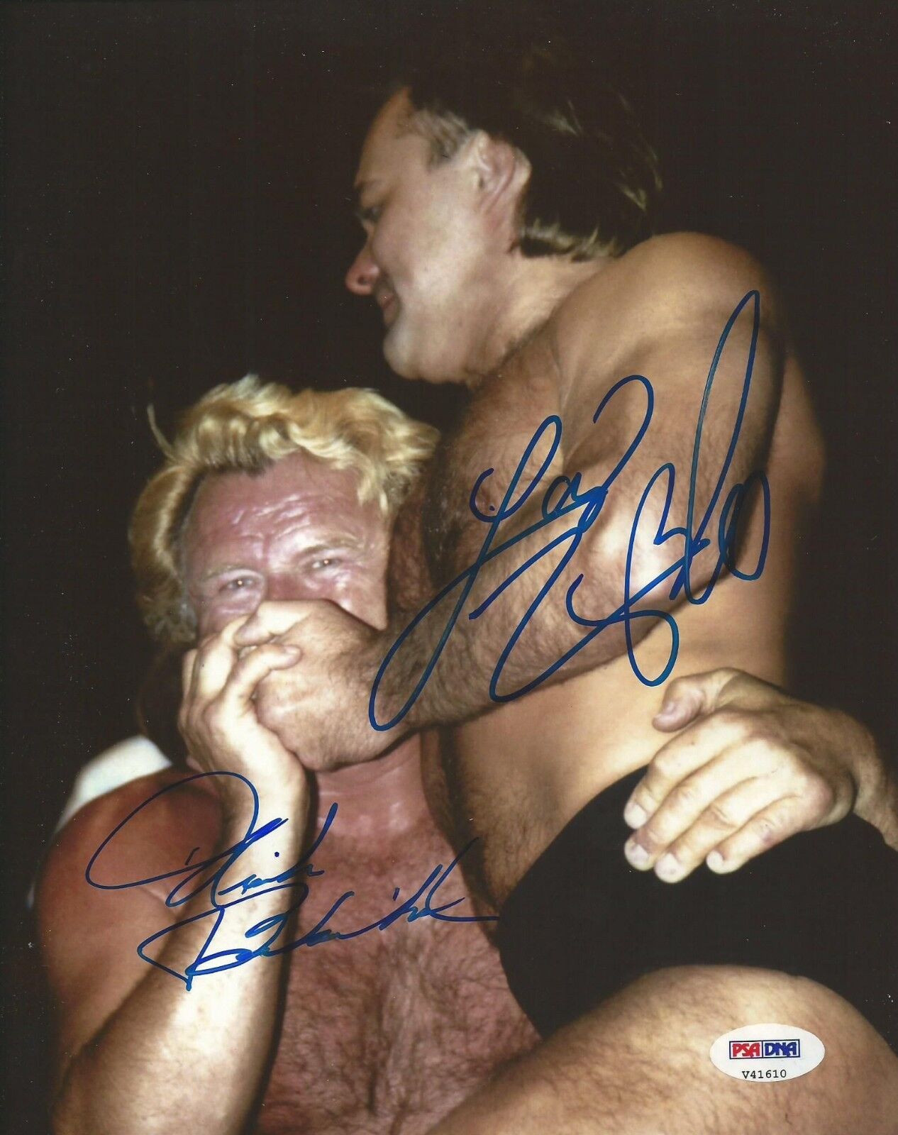 Nick Bockwinkel Larry Zbyszko Signed WWE 8x10 Photo Poster painting PSA/DNA COA AWA Picture Auto