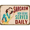 Now Being Served Daily - Metal Tin Signs(8*12Inch/12*16Inch)